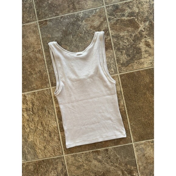 Skims Cotton Rib Tank Stone Size Medium - Picture 7 of 9